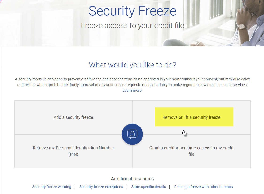 Removing or Lifting an Experian Credit Security FreezeRent Perfect